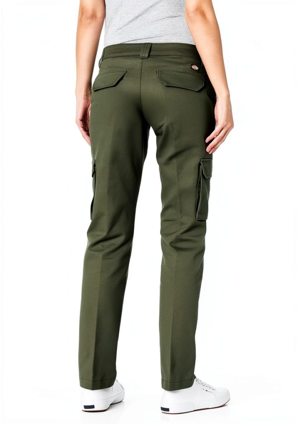 Dickies women's Relaxed Fit Stretch Cargo Straight Leg Pant-1