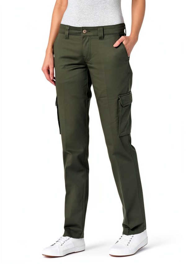 Dickies women's Relaxed Fit Stretch Cargo Straight Leg Pant-2